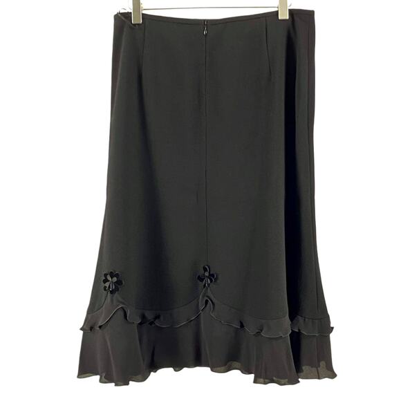 ESCADA 100% Wool Black Jacket Flowy Skirt Coordinates Suit Separates Set - Picture 5 of 10